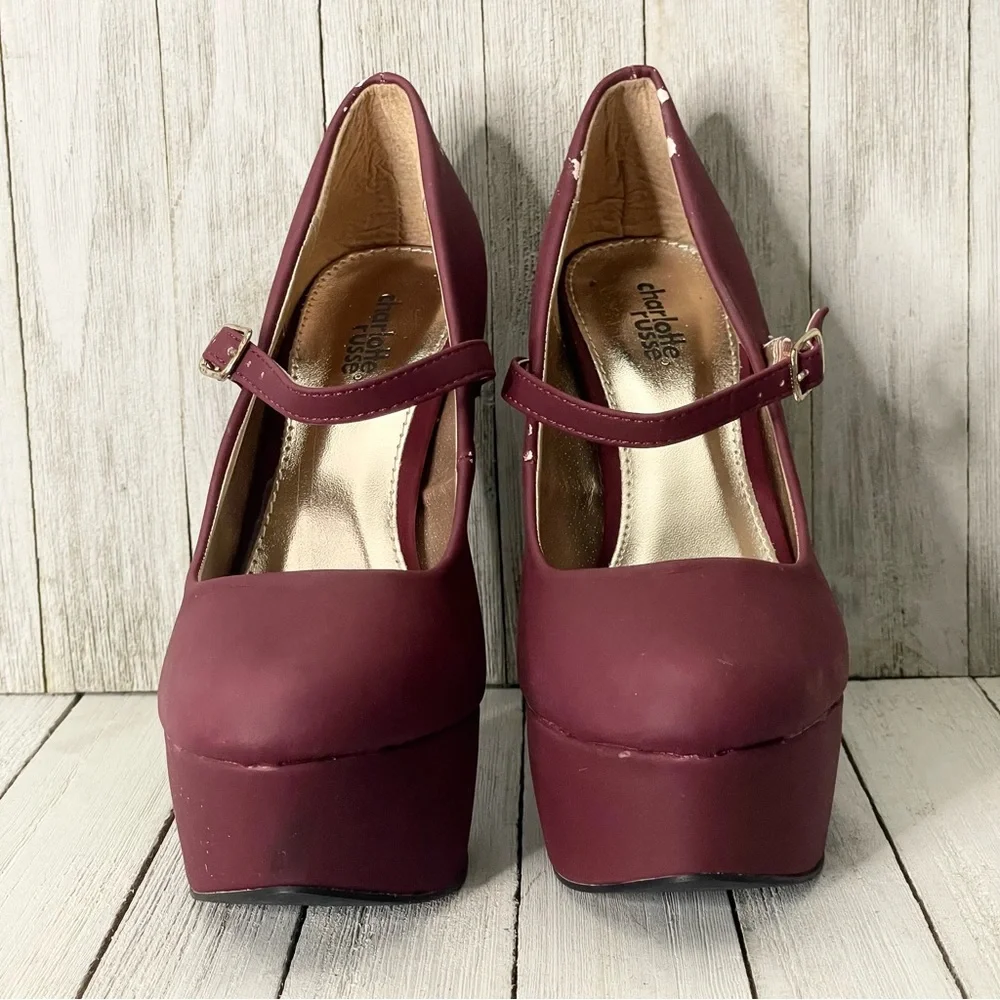 CHARLOTTE RUSSE Platform Stiletto Mary Jane Shoes - Picture 4 of 11